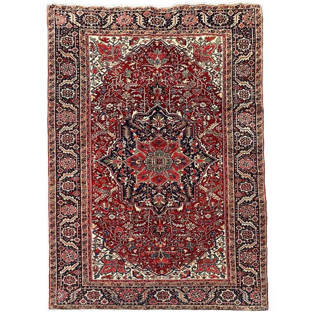 Antique Heriz Rug, 1920s For Sale - Image 18 of 18