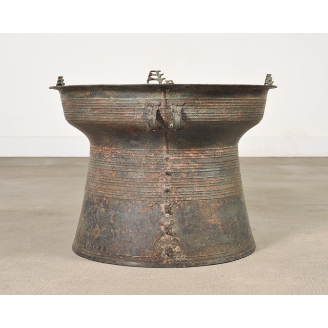 Pair of Southeast Asian Bronze Rain Drums or Drinks Tables For Sale - Image 12 of 18