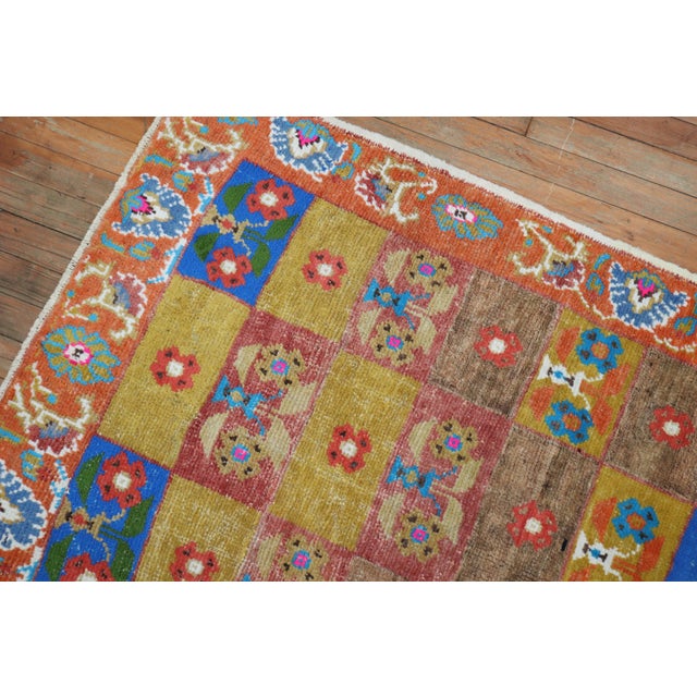 Mid-20th Century Zabihi Collection Funky Turkish Anatolian Rugs - A Pair - 3'2" x 5'9" For Sale In New York - Image 6 of 12