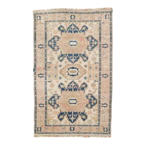 Mid 20th Century Washed Out Vintage Caucasian Rug