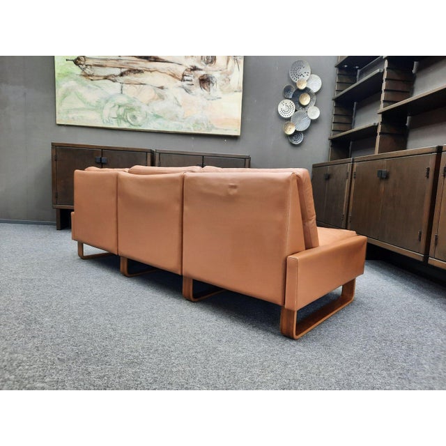 Three-Seater Leather Sofa by Wilhelm Möller for Cor, 1970s For Sale - Image 11 of 18