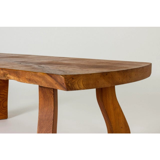 Elm Slab Coffee Table from Beijboms, 1981 For Sale - Image 6 of 11