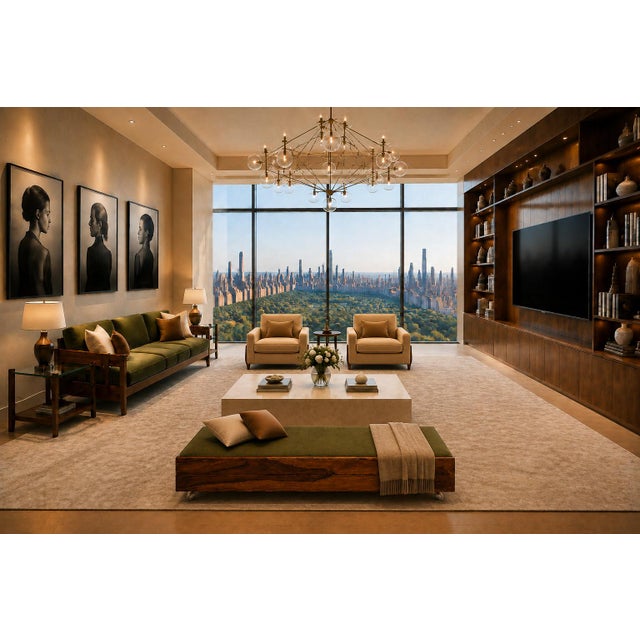 Brazilian Modern Two-in-One Rosewood Sofa & Daybed in Deep Olive Mohair, Celina For Sale - Image 14 of 18