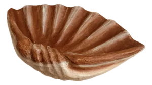 Mid 20th Century Papier - Mâché Monumental Clam Shell Sculpture in the Style of Sergio Bustamante