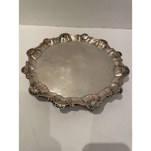 English Sheffield Silver Plated Barware/Serving Tray For Sale - Image 9 of 10