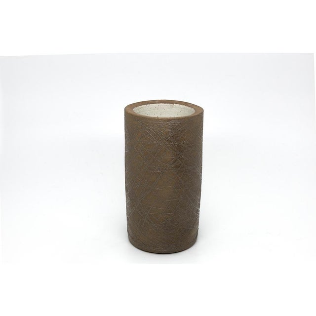 Brutalist Vase by Aage Rasmus for Selsbo, 1960s, in Very Good conditions. Designed 1970 to 1979 This piece has an...