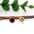 Timeless Round 6mm Red Garnet Martini Studs in Solid 14k Gold-Set of 2 For Sale In Columbus - Image 6 of 7