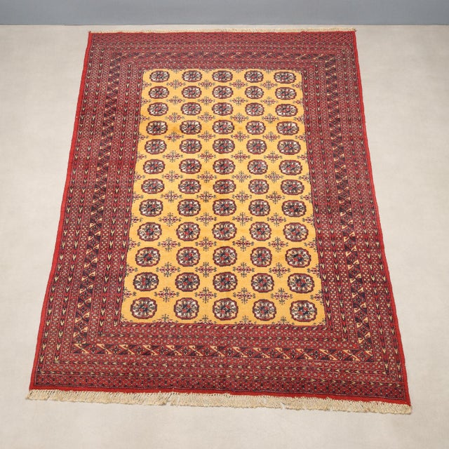 Vintage Bukhara Rug, Pakistan For Sale - Image 3 of 8