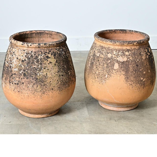 Pair of Provincial 19th Century Biot Terracotta Jars For Sale - Image 10 of 11