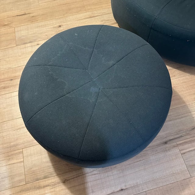 Ligne Roset Pierre Paulin Pumpkin Chair & Ottoman Set For Sale In Sacramento - Image 6 of 8