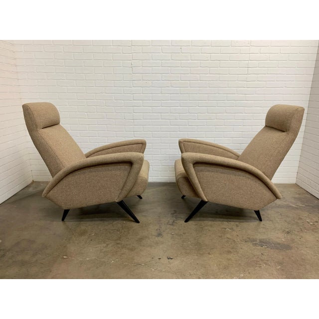Wood Sculptural Italian Lounge Chairs For Sale - Image 7 of 12