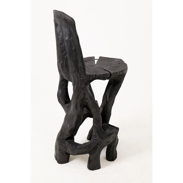 Sculptural Bar Chair in Wood by Logniture For Sale - Image 12 of 16