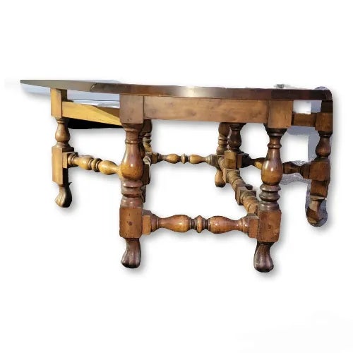 1970s 1970s Vintage Drop Leaf Wooden Coffee Table For Sale - Image 5 of 7