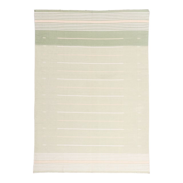 Vintage Indian Dhurrie Rug, 07'02 X 10'02 For Sale