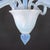 Large Vintage Eight Arm Opaline Murano Glass Chandelier in the Manner of Barovier & Toso For Sale - Image 9 of 18
