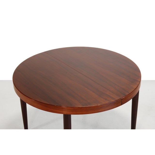 Mid-Century Modern Round Extendable Dining Table from SVA Mobler, 1960s For Sale - Image 3 of 8