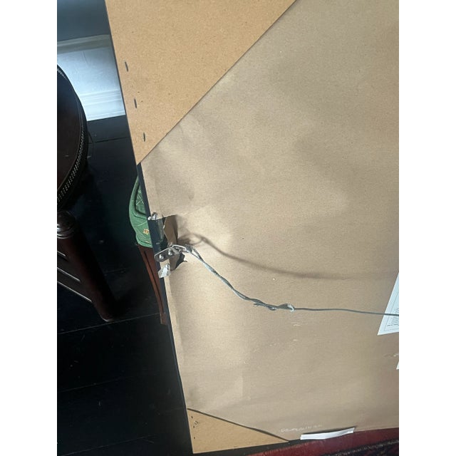 Wood 1970s Black Lacquer Beveled Wall Mirror — Mid-Century Modern For Sale - Image 7 of 8