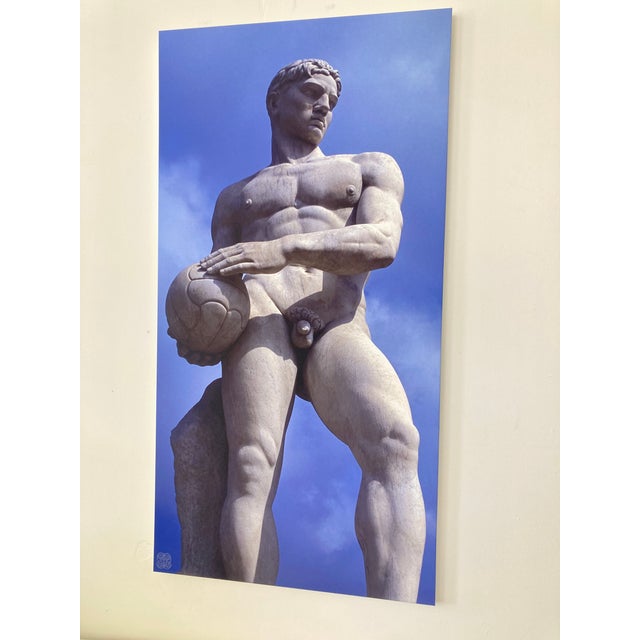 Gray William Gray Harris Photograph on Canvas “Calciatore in Riposo" For Sale - Image 8 of 10
