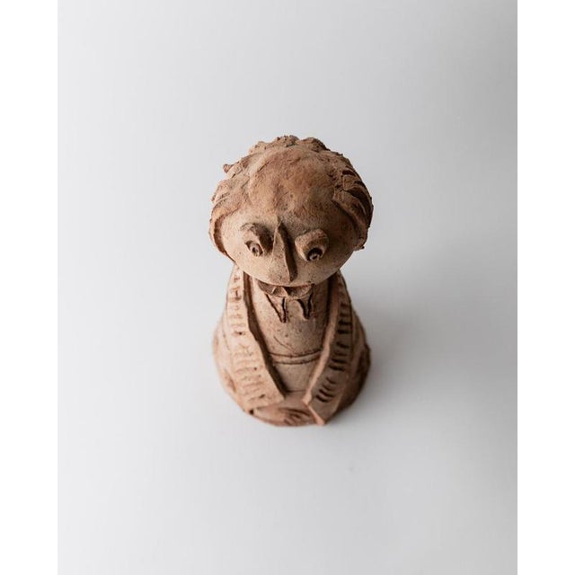 Vintage Terracotta Ceramic Sculpture, 1960s For Sale - Image 6 of 11