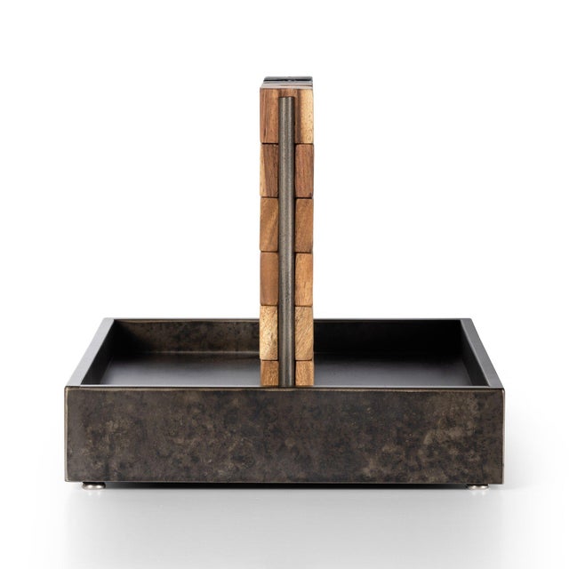 Gray Four Hands Four In a Row - Natural Guanacaste For Sale - Image 8 of 10