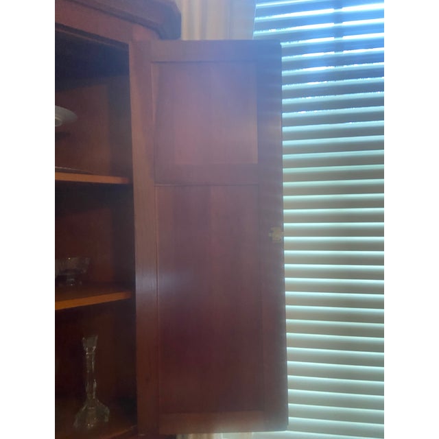 1980s Kentucky Bench Made Corner Cabinet For Sale - Image 10 of 12