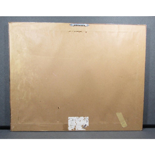 Paper 1970s Signed William Benecke "The Cyclists" Limited Edition Etching Aquatint Drypoint 51/100 Art Print, Framed For Sale - Image 7 of 8