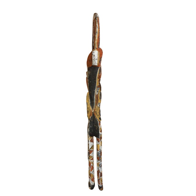 Wood Vintage Standing Figure, Abelam People of the Sepik River-Tribes of Papau New Guinea For Sale - Image 7 of 13
