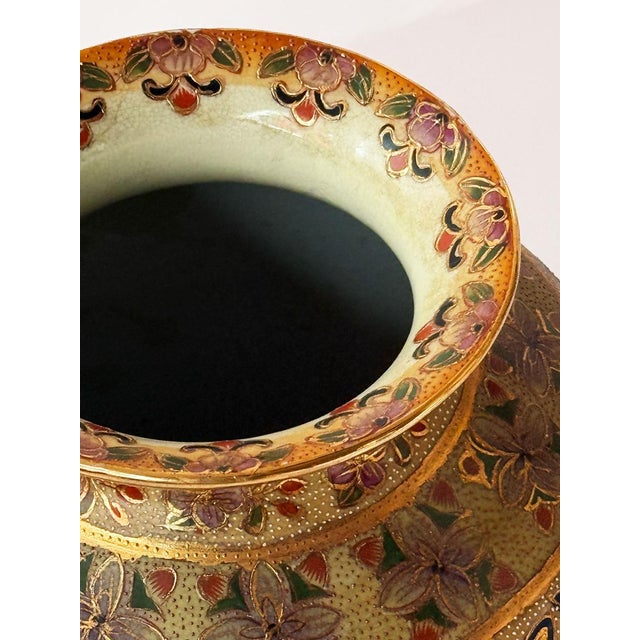 1970s Japanese Ceramic Vase in Satsuma Style, 1970s For Sale - Image 5 of 8