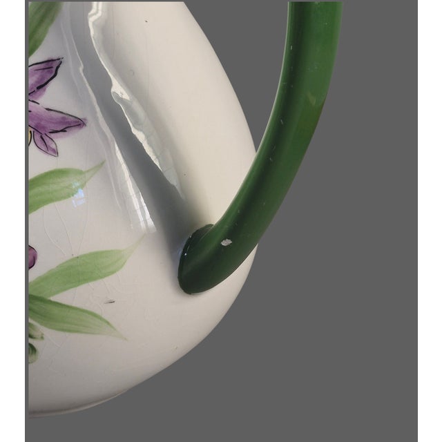 Vintage Beautiful Floral Country Style Pitcher For Sale - Image 6 of 8