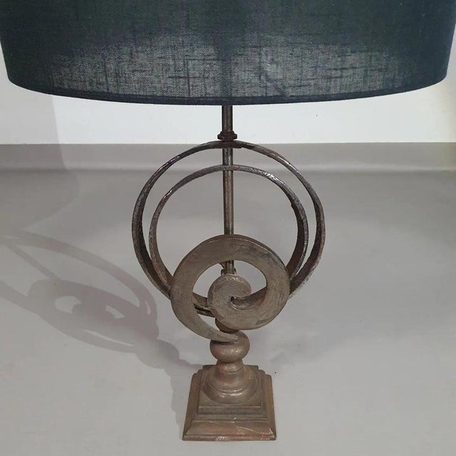 Vintage Brutalist Table Lamp For Sale - Image 4 of 11