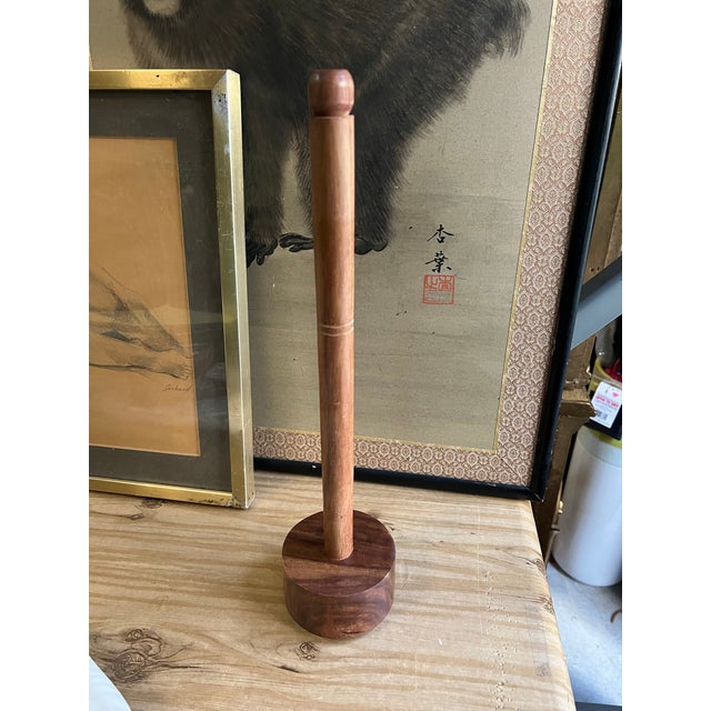 1970s Wooden Hand Carved Potato Masher For Sale - Image 4 of 6