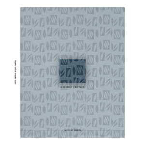 Schumacher X Caroline Z Hurley Banana Leaf Cut Out Fabric In Blue