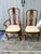 Vintage Queen Anne Revival style dining set with two armchairs and six side chairs in solid walnut wood. Originally sold...