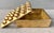 A striking vintage cast brass lidded box/ashtray featuring the iconic sculptural "Ultima" geometric design, offered in the...