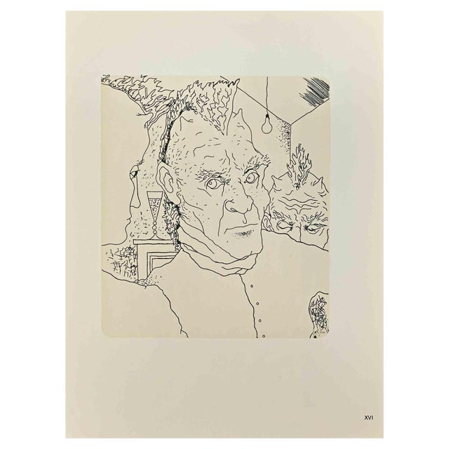 Emmanuel Peillet, The Portrait, Phototype Print, 1970s For Sale