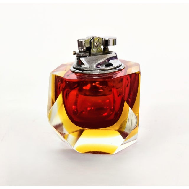 Glass Murano Glass Lighter by Flavio Poli for Seguso, 1960s For Sale - Image 7 of 7