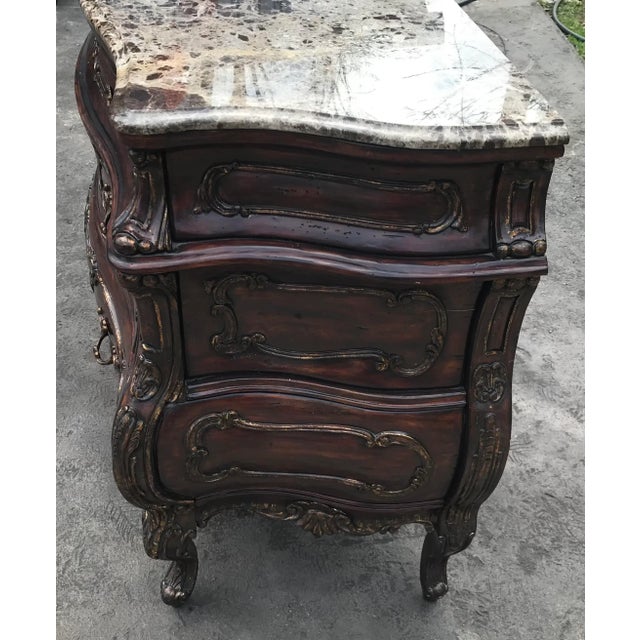 Philippe Langdon Marble Top Bombay Chest Chairish