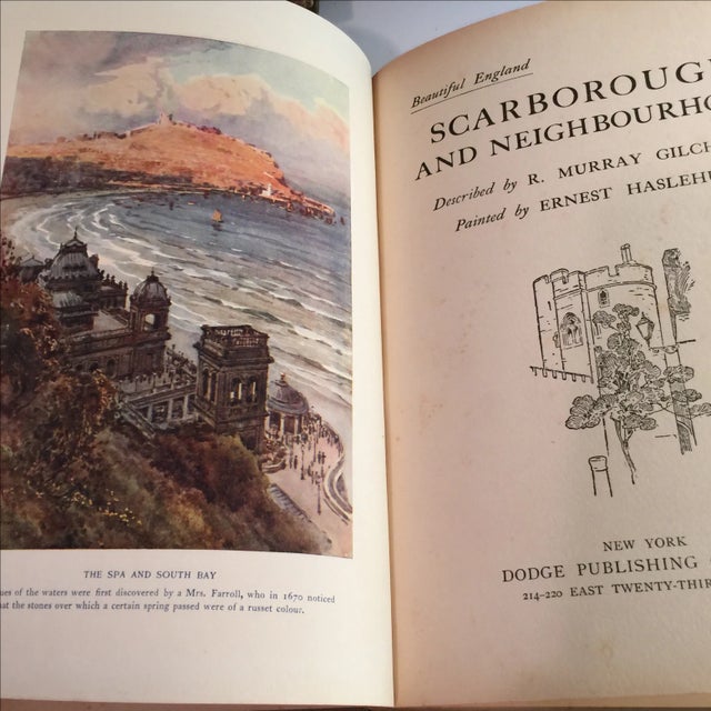 Antique 1930s 'Scarborough' Book For Sale - Image 4 of 9