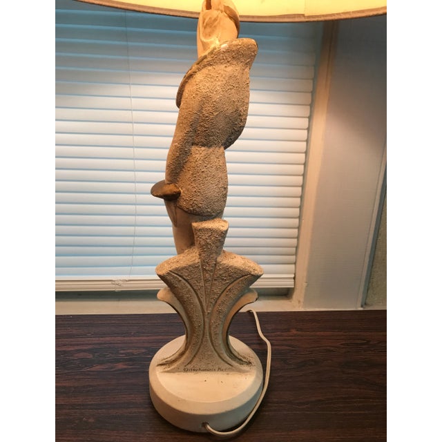 1960s Vintage 1960 Florence Art Mid-Century Chalkware Harlequin Figures Lamps - a Pair For Sale - Image 5 of 12
