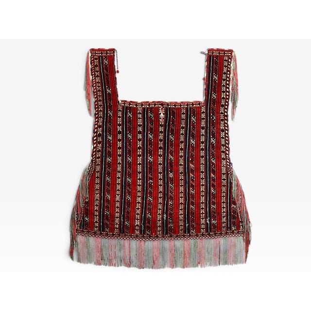 Textile Vintage Turkmen Handwoven Horse Cover Blanket, 1920s For Sale - Image 7 of 18