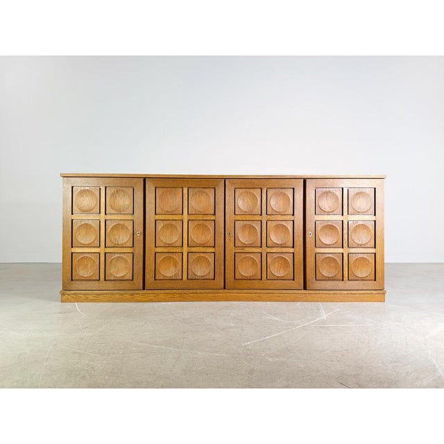 We are offering for sale a beautiful Brutalist sideboard by Gerhard Bartels from the 1960s. The sideboard features four...