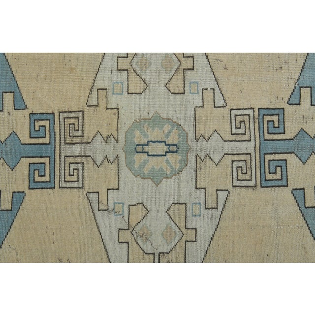 Textile 1970s Vintage Turkish Handmade Wool & Cotton Orange Area Rug For Sale - Image 7 of 11