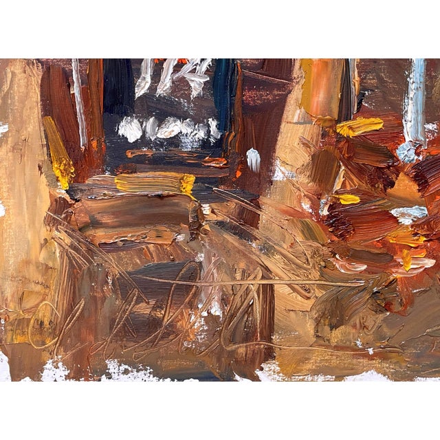 Contemporary End of the Evening by Clyde Steadman | Oil on panel Still life of bottles and barware For Sale - Image 3 of 3