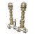 Solid Brass Andirons For Sale