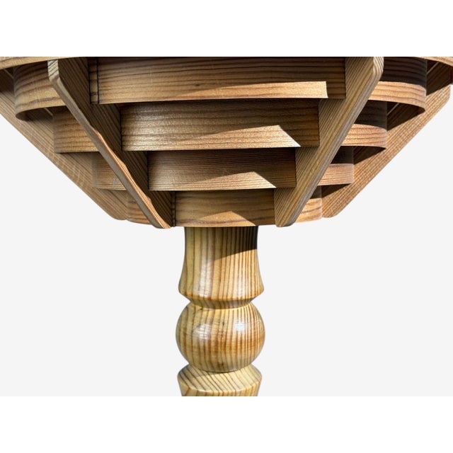 Brown Hans-Agne Jakobsson, Table Lamp, Pine, Sweden, 1970s For Sale - Image 8 of 9