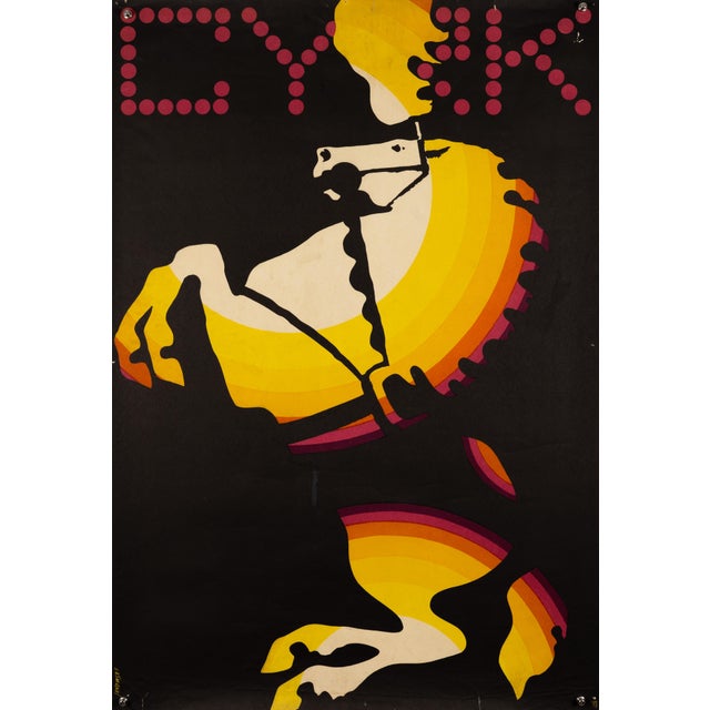 CYRK Horse Circus Poster from Janowski, 1979 For Sale - Image 9 of 9