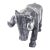 Vintage Hand Carved Marble Bull Sculpture | Black & White Stone Bull Figurine | Ranch Western Decor | Onyx Animal Statue For Sale