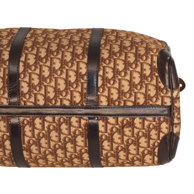 Christian Dior Brown Diorissimo Trotter Boston "Weekender" Bag, 1999. For Sale - Image 6 of 18