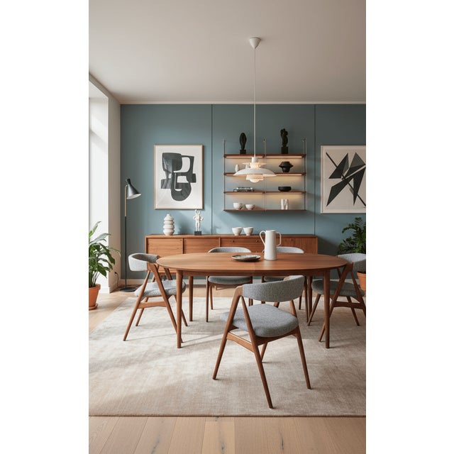 Teak Armchair in Hallingdal 65 Upholstery by Thomas Harlev for Farstrup Møbler, Denmark, 1960s, Set of 2 For Sale - Image 9 of 18