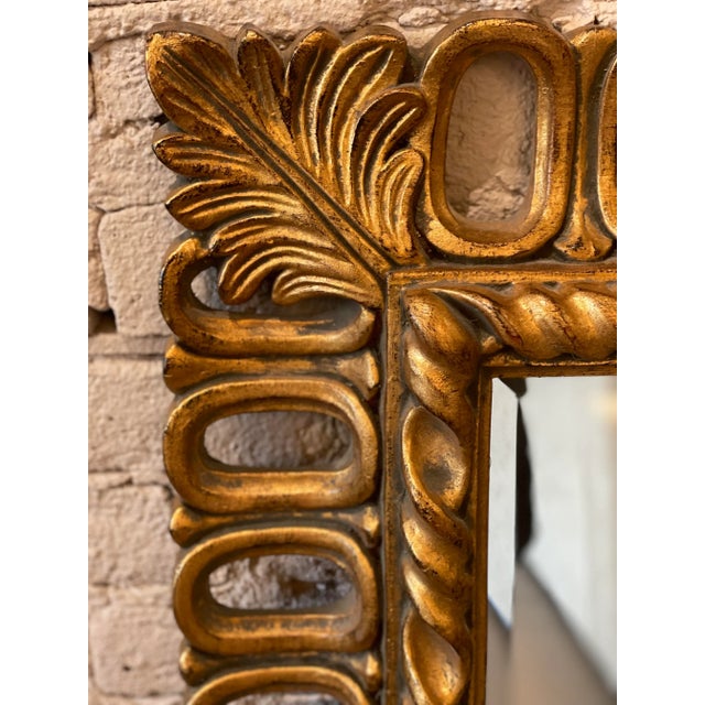 Vintage Gold Gilt Mirror For Sale - Image 4 of 12